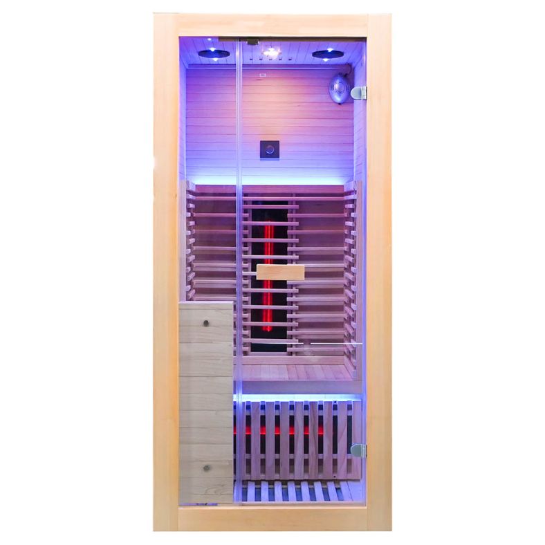 Sauna na podczerwień B1FS 1-osobowa Full Spectrum z kamieniem solnym