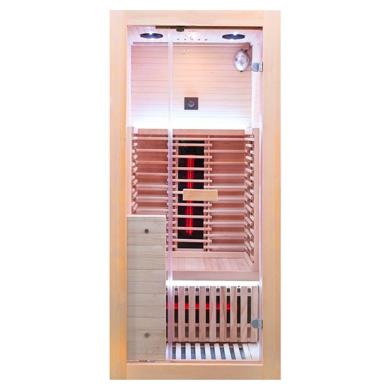 Sauna na podczerwień B1FS 1-osobowa Full Spectrum z kamieniem solnym