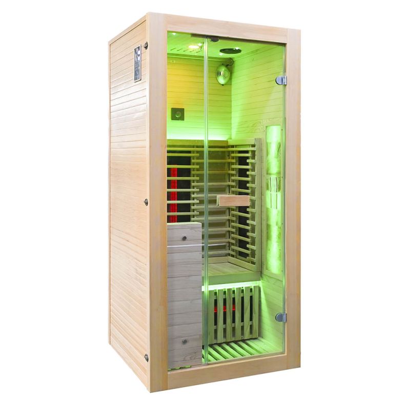 Sauna na podczerwień B1FS 1-osobowa Full Spectrum z kamieniem solnym