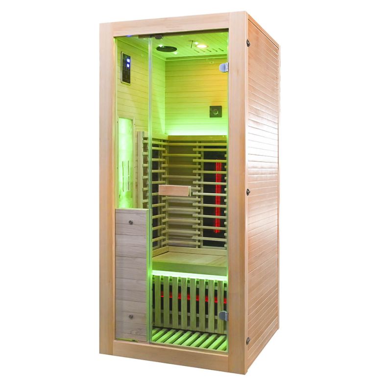 Sauna na podczerwień B1FS 1-osobowa Full Spectrum z kamieniem solnym