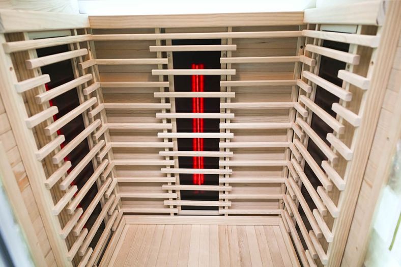 Sauna na podczerwień B1FS 1-osobowa Full Spectrum z kamieniem solnym