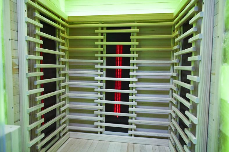 Sauna na podczerwień B1FS 1-osobowa Full Spectrum z kamieniem solnym