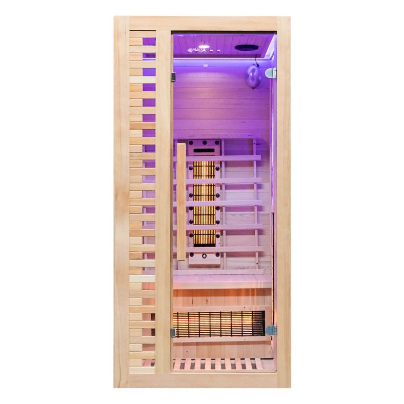 Sauna na podczerwień jednoosobowa C1S z kamieniem solnym