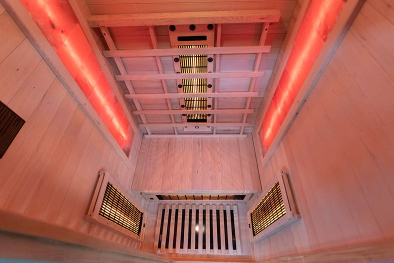 Sauna na podczerwień jednoosobowa C1S z kamieniem solnym