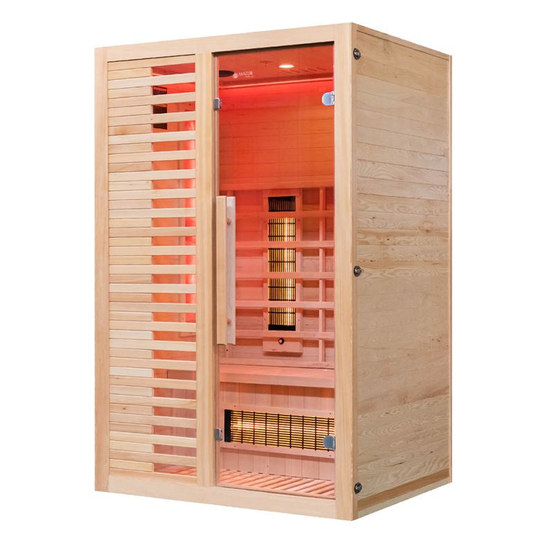 Sauna na podczerwień C z kamieniem solnym
