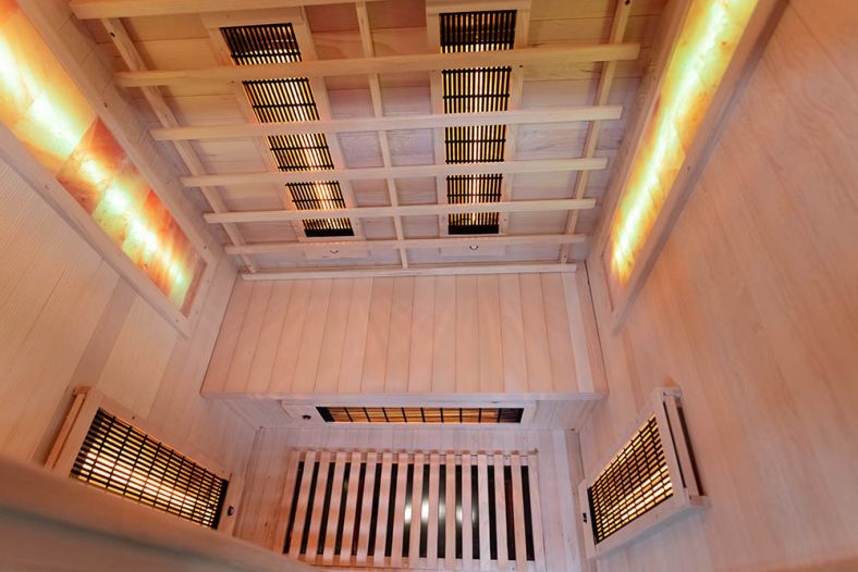 Sauna na podczerwień C z kamieniem solnym