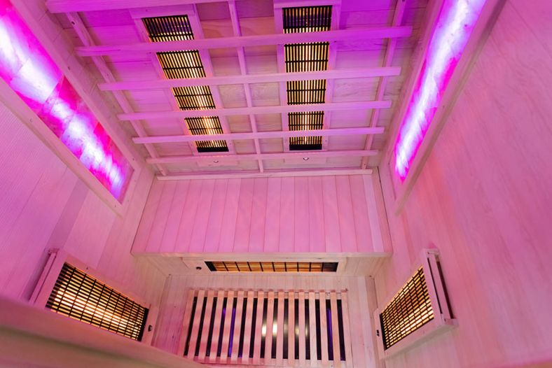 Sauna na podczerwień C z kamieniem solnym