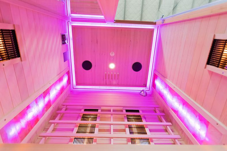 Sauna na podczerwień C z kamieniem solnym