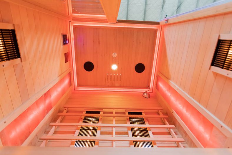 Sauna na podczerwień C z kamieniem solnym