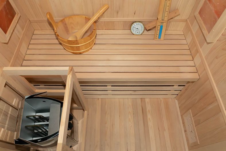 Sauna sucha z piecem EA prostokątna