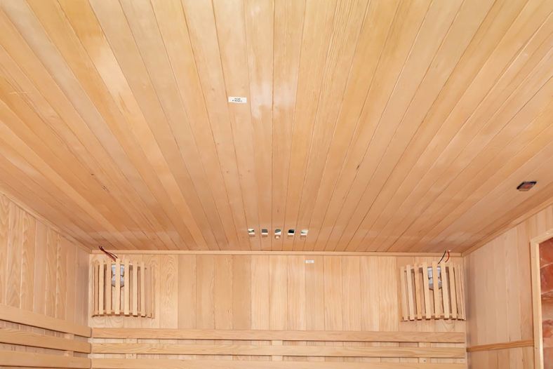 Sauna sucha z piecem EA3S XL 3-osobowa 150 × 150 cm