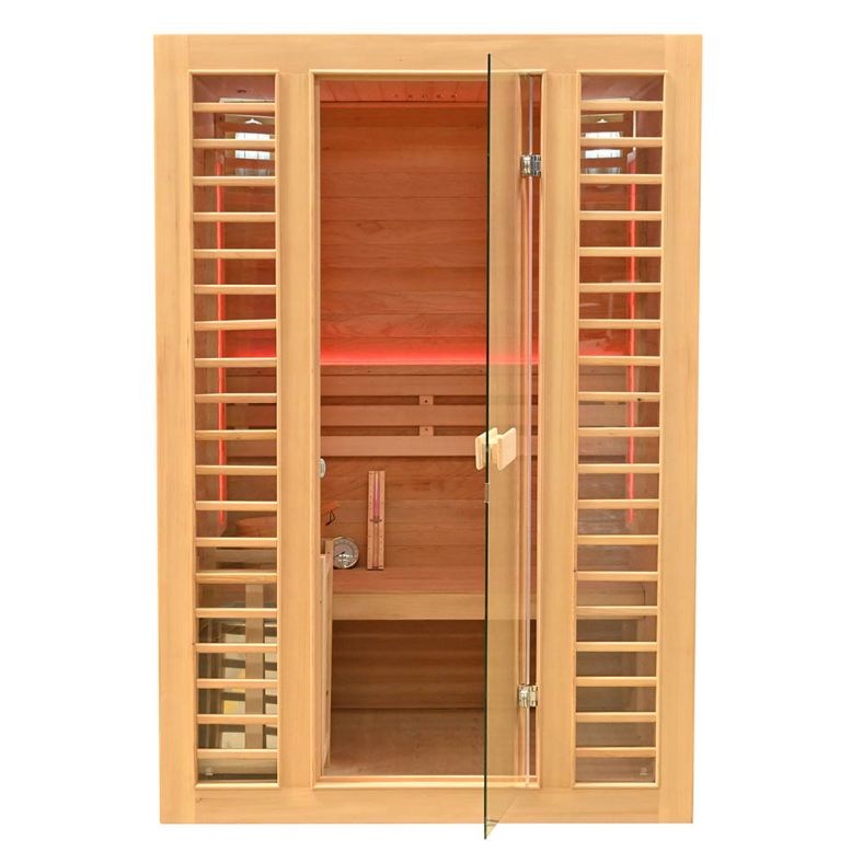 Sauna sucha z piecem EL z drewna hemlock