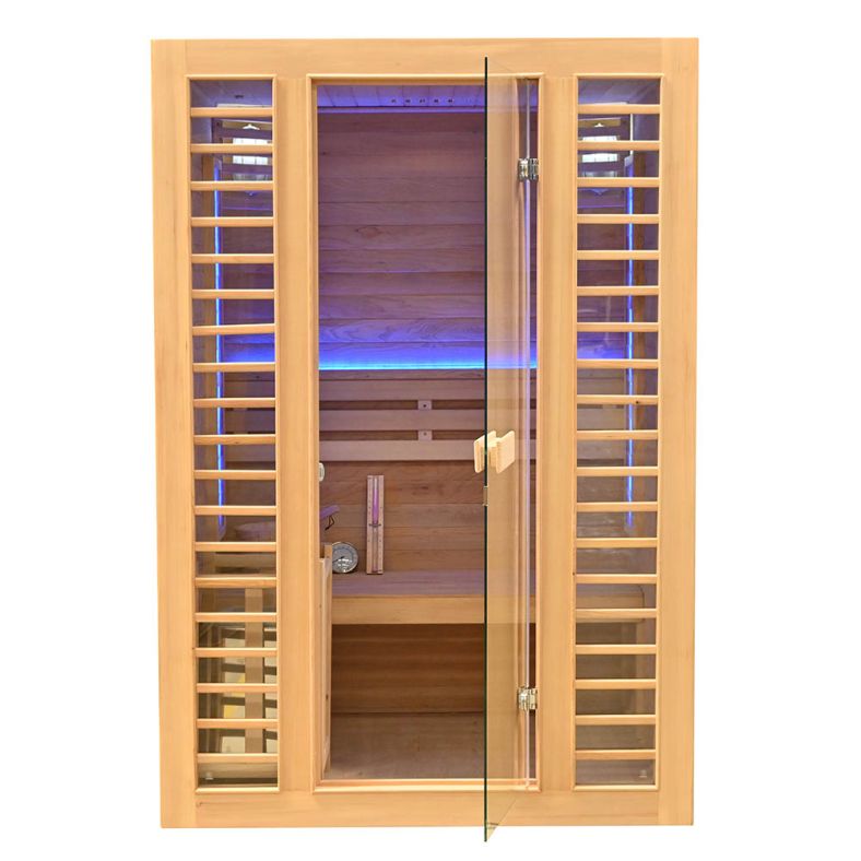 Sauna sucha z piecem EL z drewna hemlock