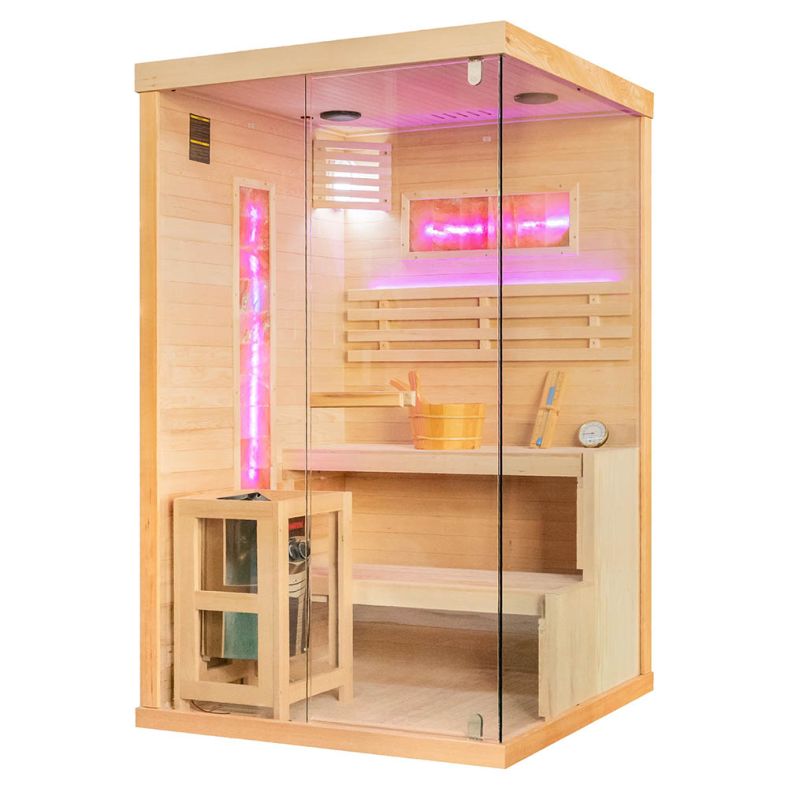 Sauna sucha z piecem EP2S 2-osobowa – wersja lewa lub prawa