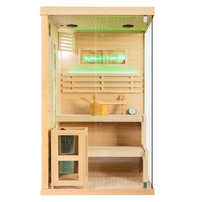 Sauna sucha z piecem EP2S 2-osobowa – wersja lewa lub prawa