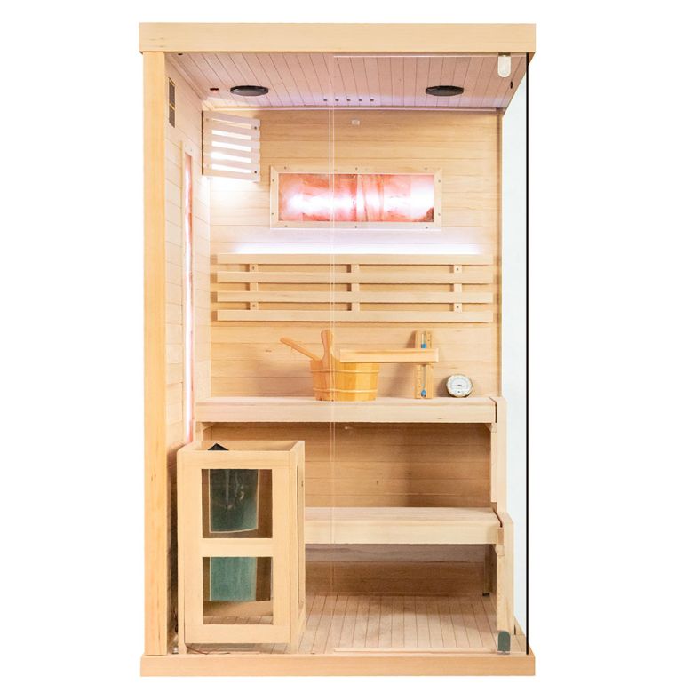 Sauna sucha z piecem EP2S 2-osobowa – wersja lewa lub prawa