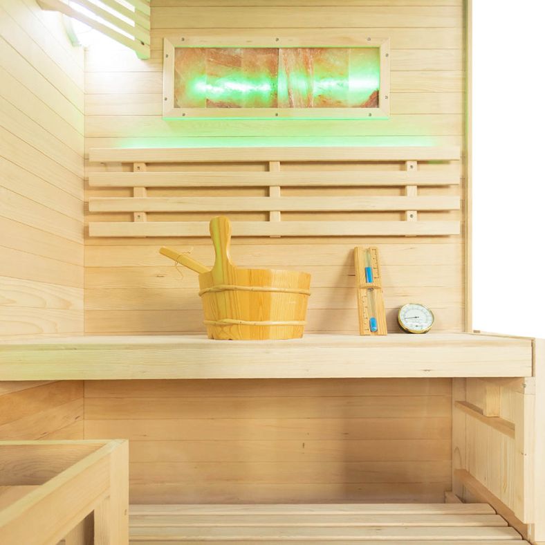 Sauna sucha z piecem EP2S 2-osobowa – wersja lewa lub prawa