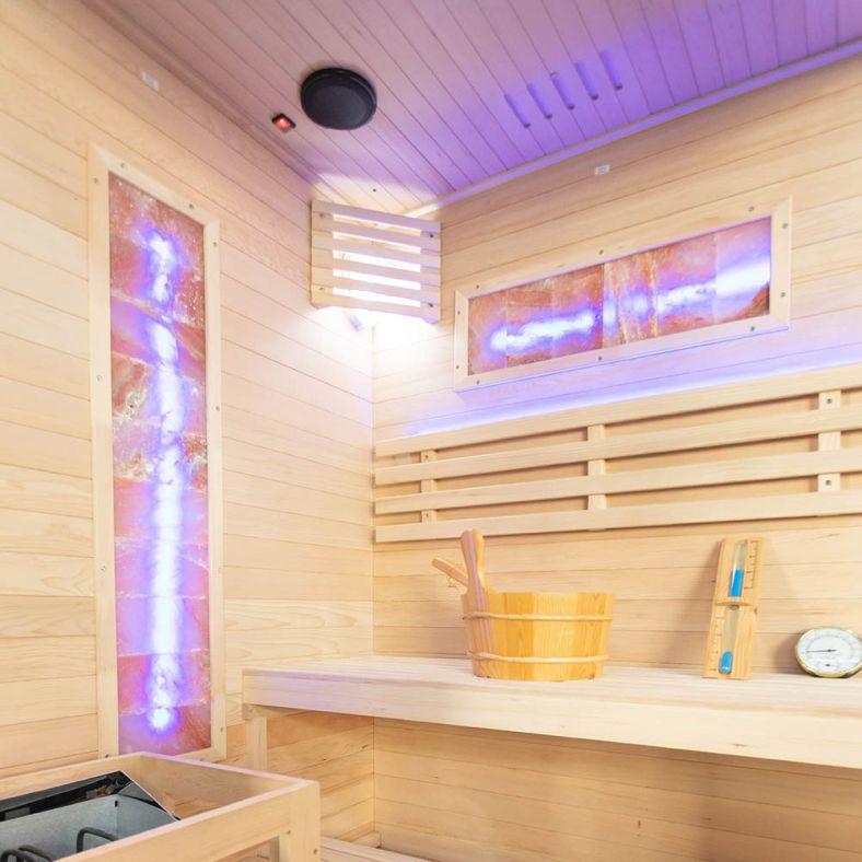 Sauna sucha z piecem EP2S 2-osobowa – wersja lewa lub prawa