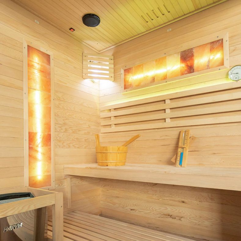 Sauna sucha z piecem EP2S 2-osobowa – wersja lewa lub prawa