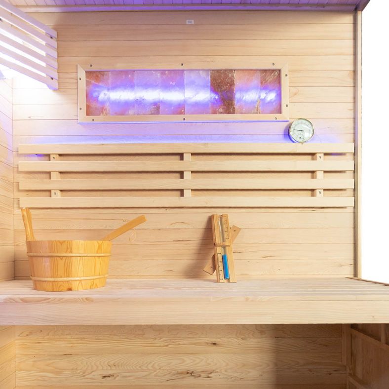 Sauna sucha z piecem EP2S 2-osobowa – wersja lewa lub prawa