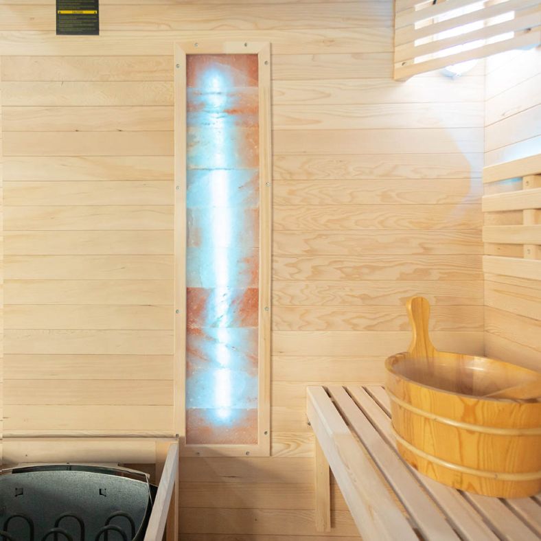Sauna sucha z piecem EP2S 2-osobowa – wersja lewa lub prawa