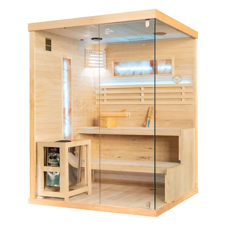 Sauna sucha z piecem EP prostokątna – wersja lewa lub prawa