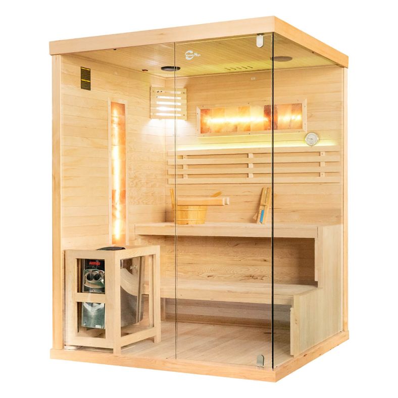 Sauna sucha z piecem EP prostokątna – wersja lewa lub prawa