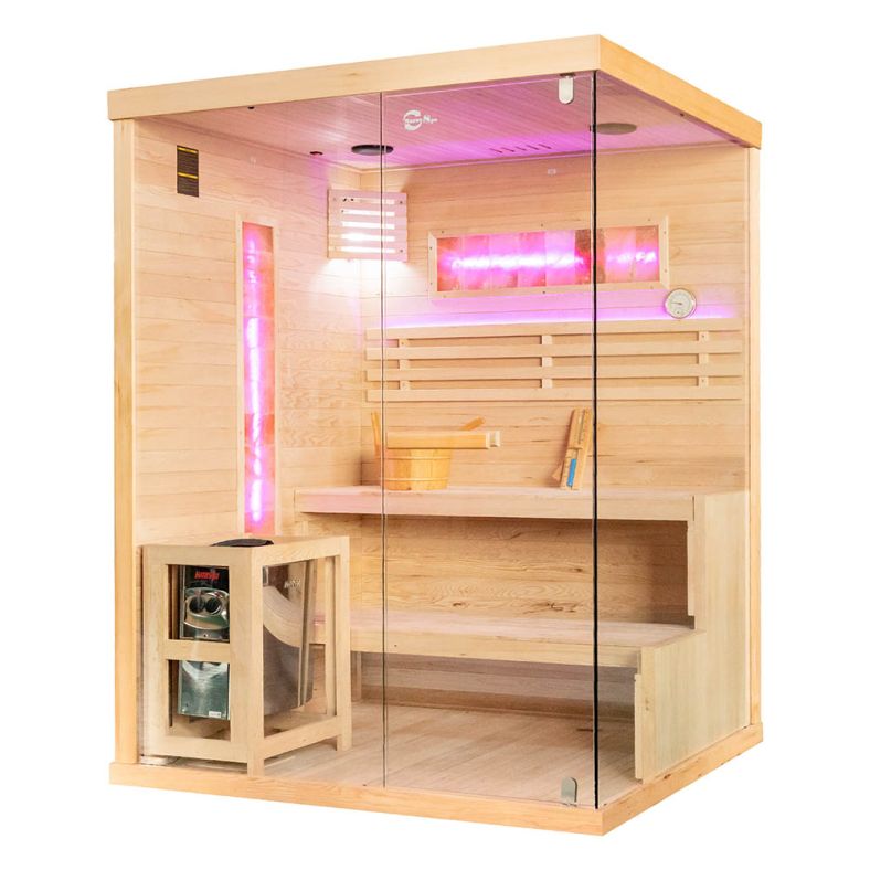 Sauna sucha z piecem EP prostokątna – wersja lewa lub prawa