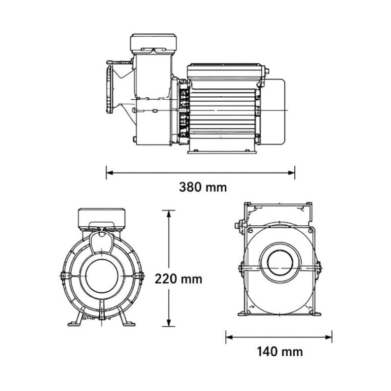 Pompa wodna hydromasażu WPP1100E 1100W 1.5HP