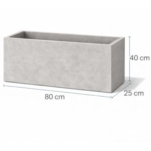 Donica betonowa bez dna 80x25x40