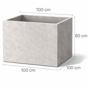 Donica betonowa 100x100x80