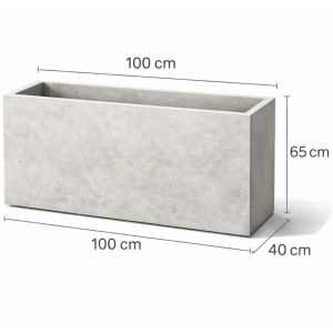Donica betonowa 100x40x65