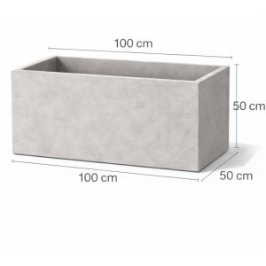 Donica betonowa 100x50x50  Termo Super Lekkie