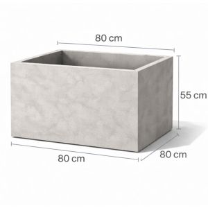 Donica betonowa 80x80x55