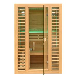 Sauna sucha z piecem EL z drewna hemlock