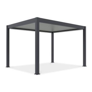 Pergola elektryczna tarasowa DELUXE PRO AUTOMATIC 3x4 z oświetleniem LED antracytowa Gutroof
